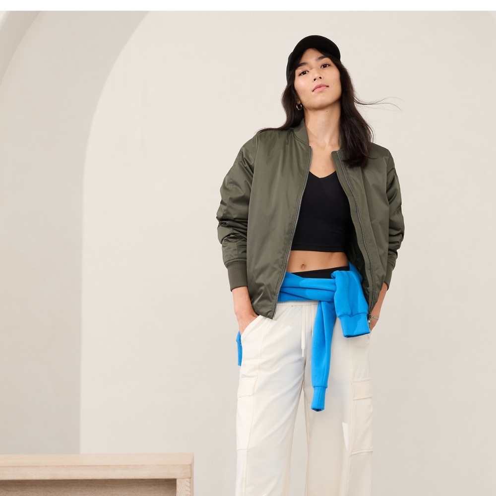 Athleta TALL Sateen Bomber